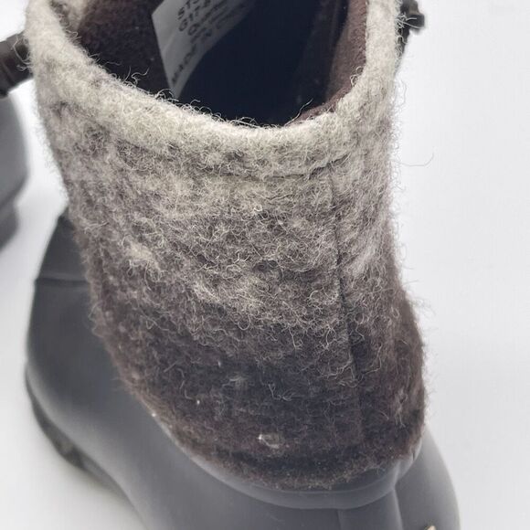 SPERRY Duck Boots Women’s Size 7 Ombre Brown Saltwater Wool Lace Up Side Zip - Picture 14 of 16
